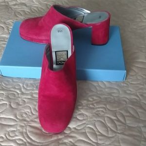 Mules Nina Red suede sz 6.5
